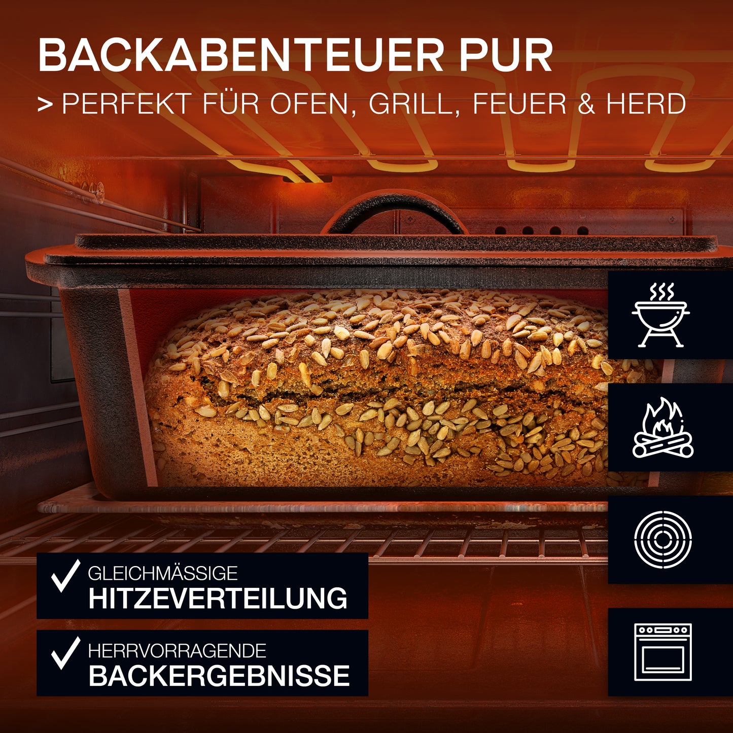 Kastenform Brotback Set