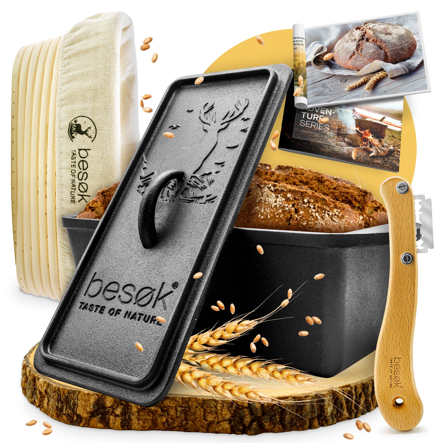 Kastenform Brotback Set