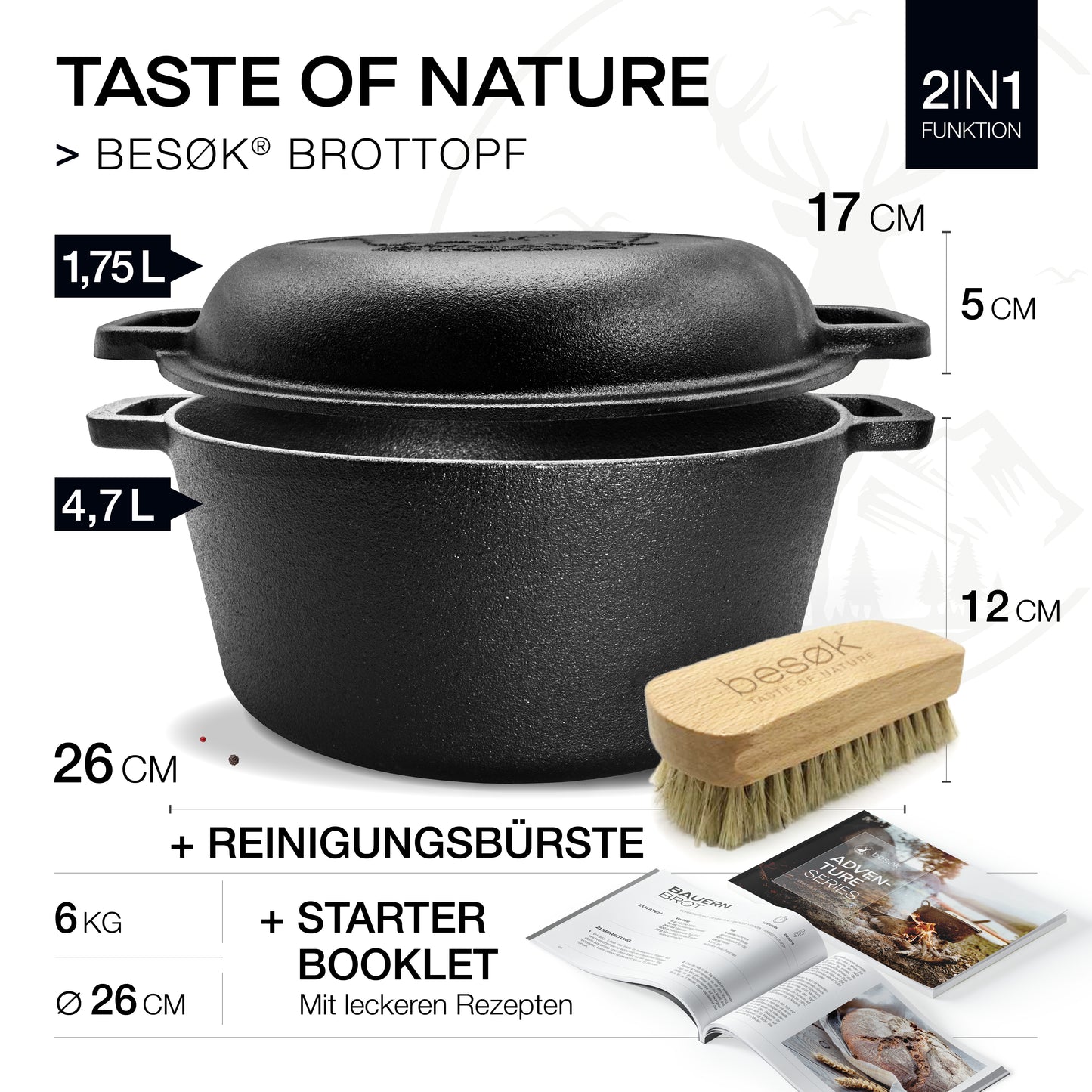 Brottopf inkl. Gärkorb