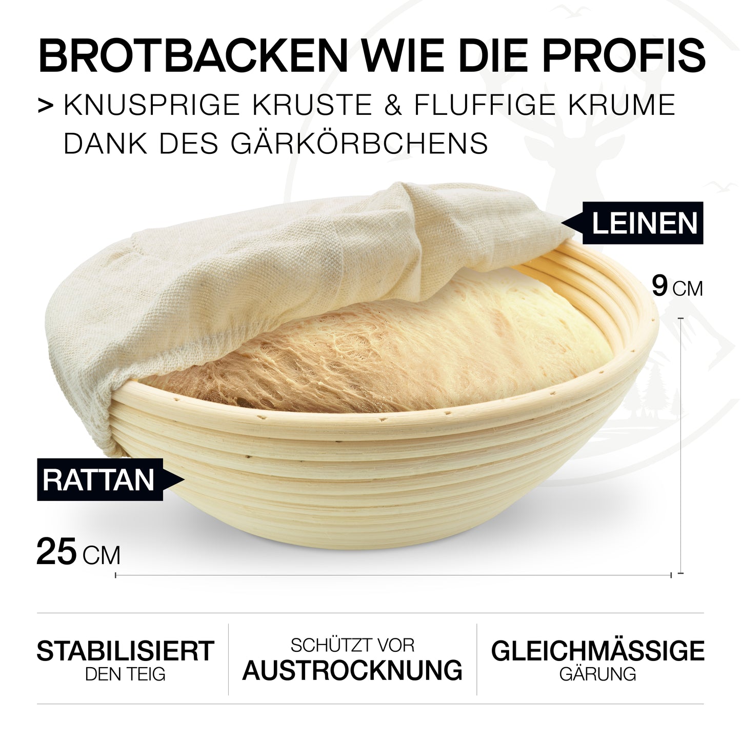 Brottopf inkl. Gärkorb
