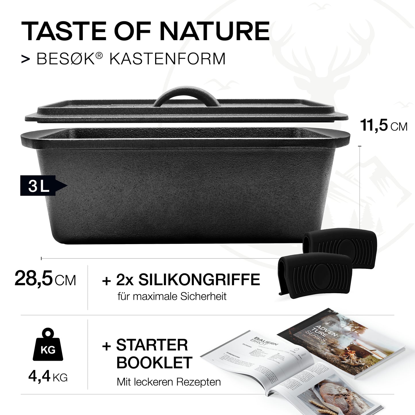 Kastenform mit Deckel