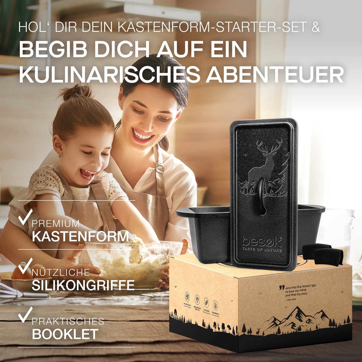 Kastenform mit Deckel